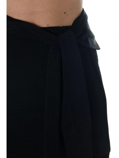 Shop Chloé Asymmetric Black Fiber Milk Skirt