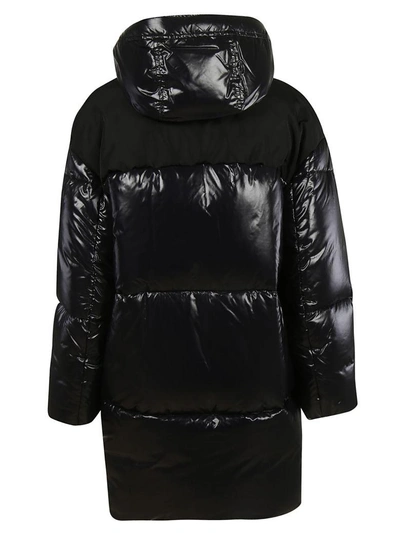 Shop Miu Miu Puffer Coat In Black