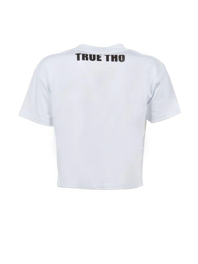 Shop Gcds Meme Culture Print T-shirt In Bianco Nero
