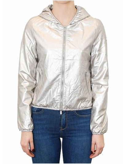 Shop Ciesse Piumini - Lea Faux Leather Jacket In Silver