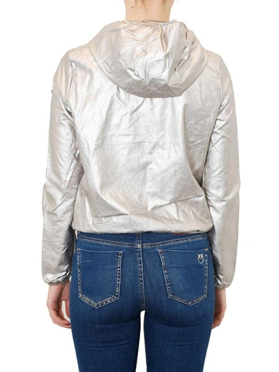 Shop Ciesse Piumini - Lea Faux Leather Jacket In Silver