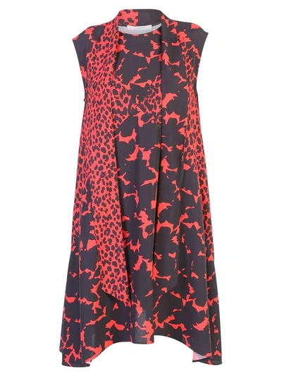Shop Givenchy Multicolored Printed Dress In Red