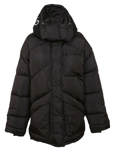 Shop Givenchy Oversized Down Jacket In Black