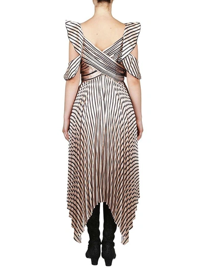 Shop Self-portrait Striped Dress In Multicolor