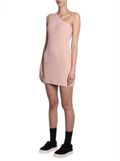 Shop Ben Taverniti Unravel Project One Shoulder Dress In Rosa