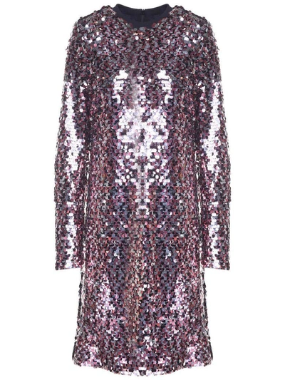 Shop Mcq By Alexander Mcqueen Sequin-embellished Dress In Multi