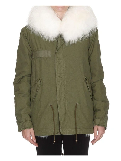 Shop Mr & Mrs Italy Army Mini Parka In White