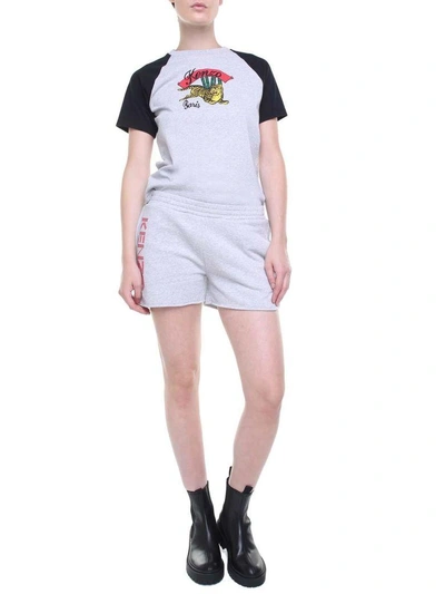 Shop Kenzo Bamboo Tiger Cotton-jersey T-shirt In Unico
