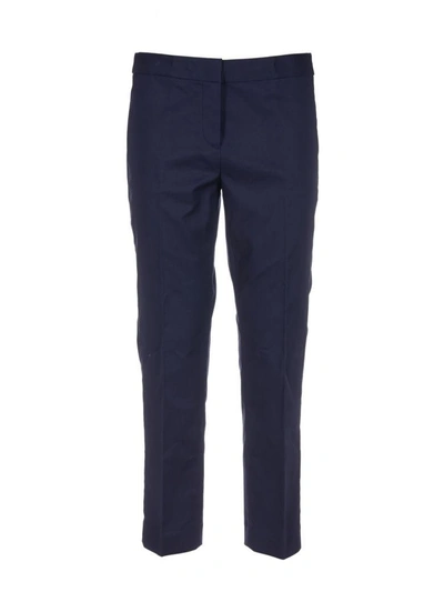 Shop Michael Michael Kors Cropped Tailored Trousers In Blue