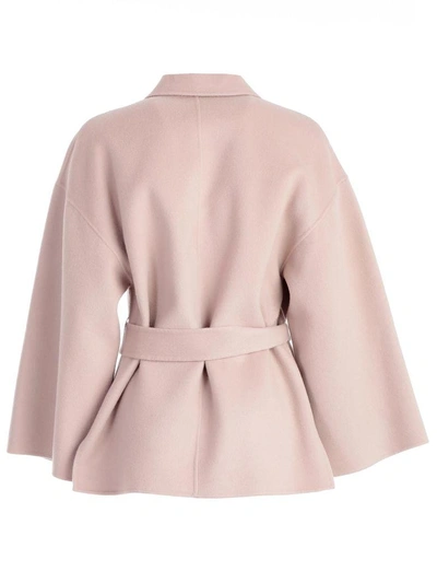 Shop Theory Oversized Coat In Wgn Rosebud