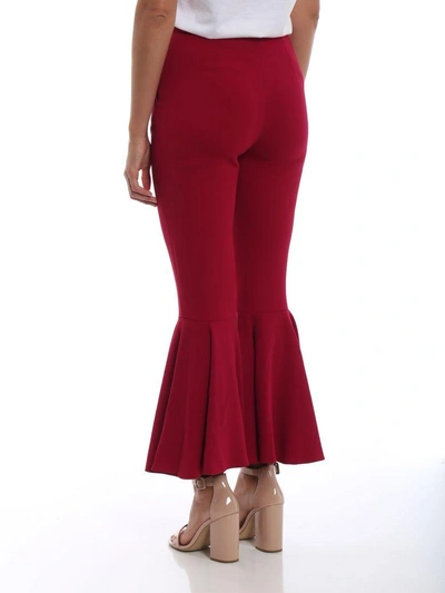 Shop Dolce & Gabbana Cady Trousers In Lampone