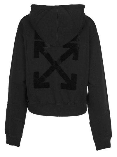 Shop Off-white Off White Hoodie Harrow Back In Black