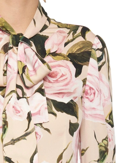 Shop Dolce & Gabbana 'rose' Shirt In Multicolor