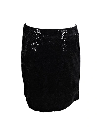 Shop Michael Kors Velvet Pencil Skirt In Black