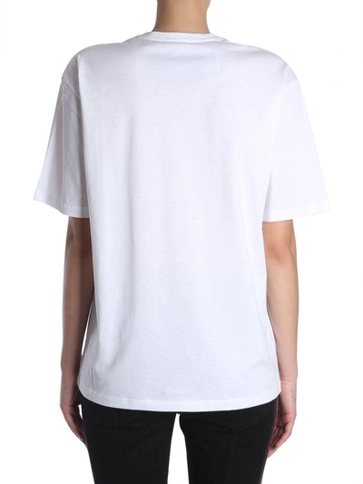 Shop Alexander Mcqueen Oversize Fit T-shirt In Bianco