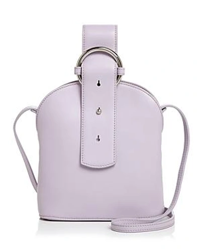 Shop Parisa Wang Addicted Small Leather Crossbody In Lilac/silver