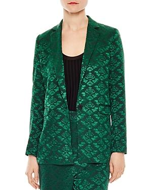 sandro green blazer