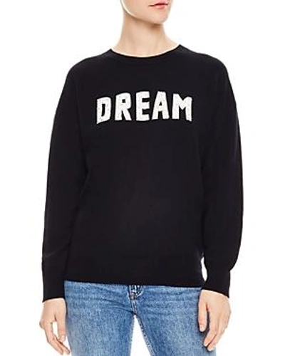 Shop Sandro Charles Dream Wool & Cashmere Graphic Sweater In Black