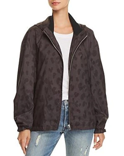 Shop Iro.jeans Iro. Jeans Labyrinth Leopard Print Jacket In Black