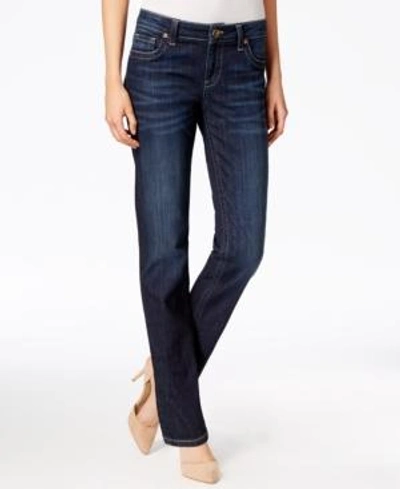 Shop Kut From The Kloth Petite Stevie Straight-leg Jeans In Royal
