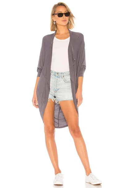 Shop Michael Lauren Oversized Cardigan In Grey