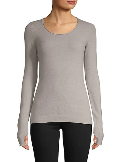 Shop Inhabit Cashmere Blend Ribbed Pullover In Black