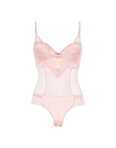 Shop Christies Bodysuit In Pastel Pink