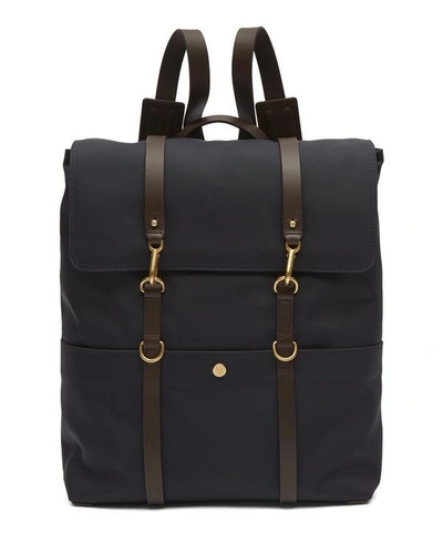 Shop Mismo Double Strap Canvas Backpack In Navy