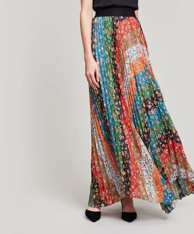 Shop Alice And Olivia Katz Maxi Skirt In Summer Floral
