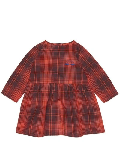 Shop Bobo Choses Tartan Dress 3-24 Months In Red
