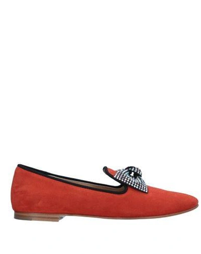 Shop Giuseppe Zanotti Loafers In Red