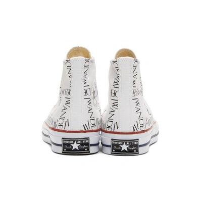 Shop Jw Anderson White Converse Edition Grid Chuck Taylor All Star 70 High-top Sneakers In Wht.blk.red
