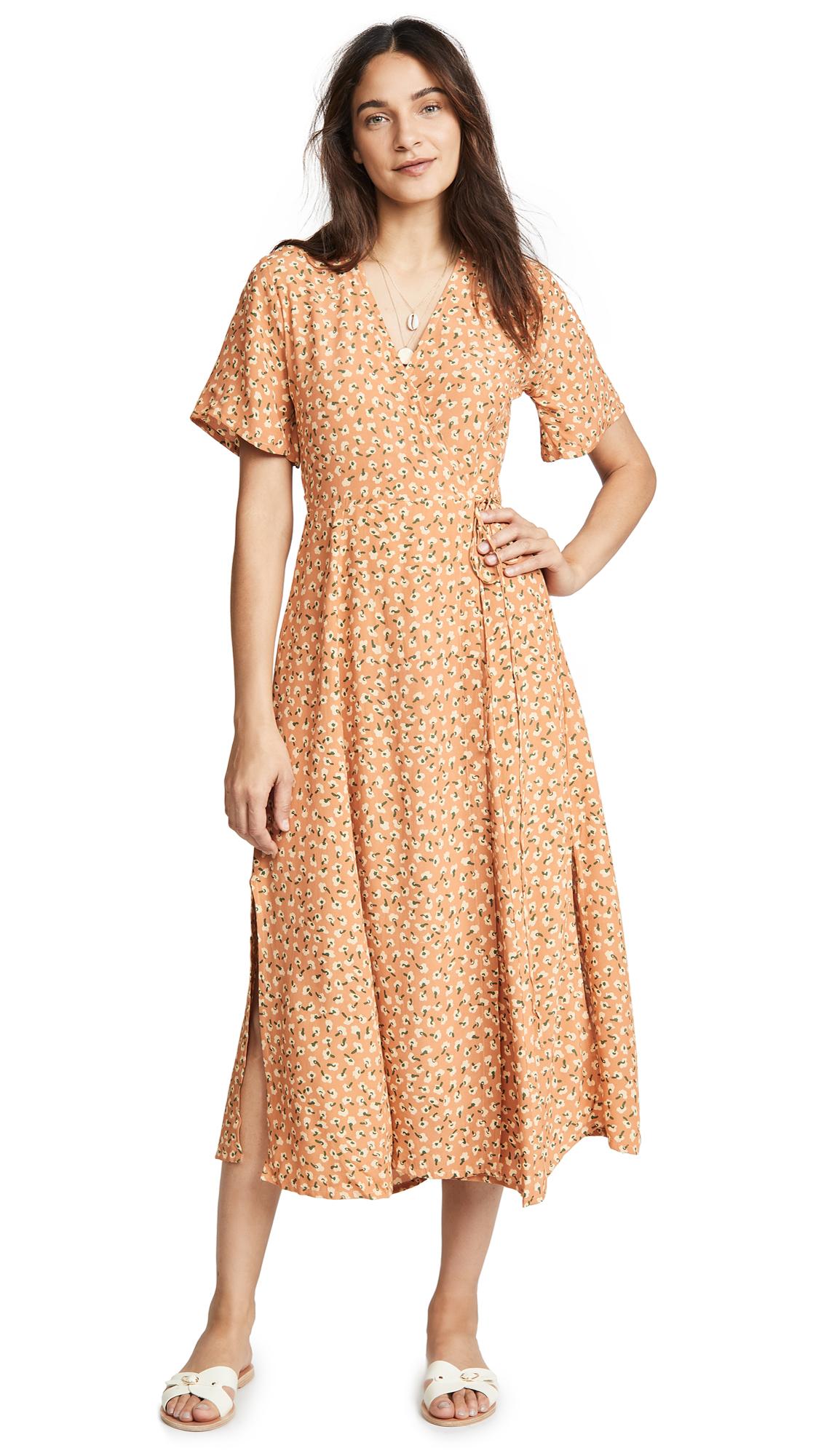 faithfull leila wrap dress