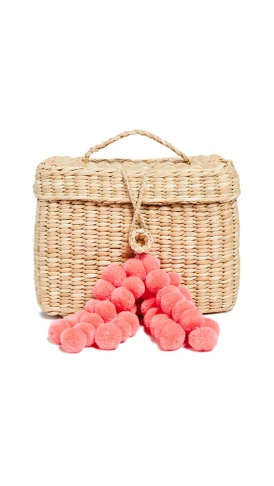 Shop Nannacay Rogue Baby Clutch In Off White/coral