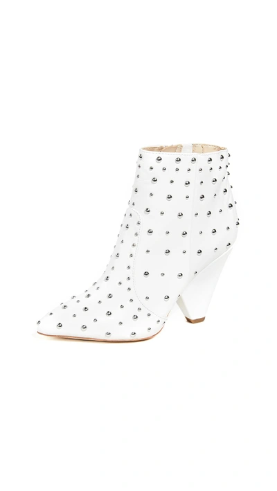 Shop Sam Edelman Roya Booties In Bright White