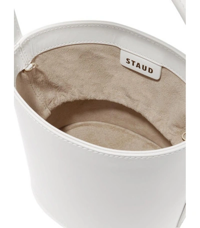 Shop Staud Bissett Bucket Bag In White