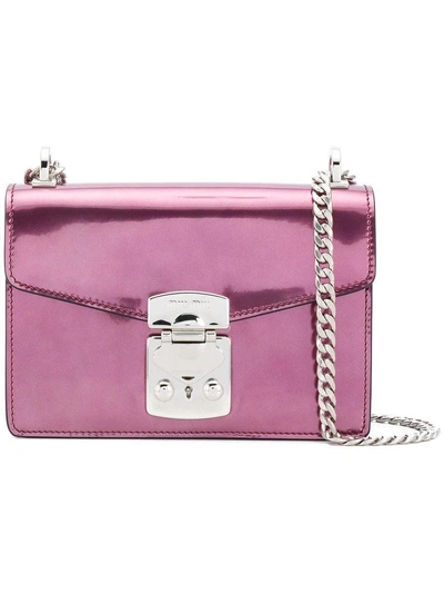 Shop Miu Miu Shoulder Bag - Pink