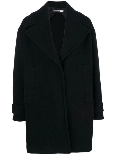 Shop Sport Max Code Cocoon Coat In Black