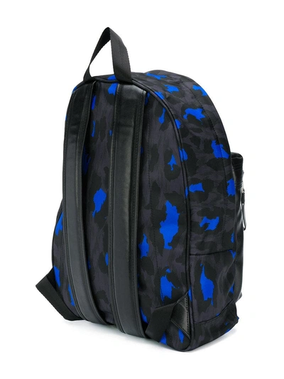Shop Kenzo Leopard Print Backpack - Black