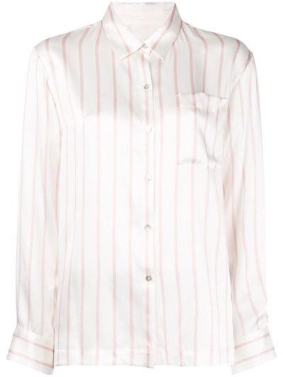 Shop Asceno Button Down Shirt - White
