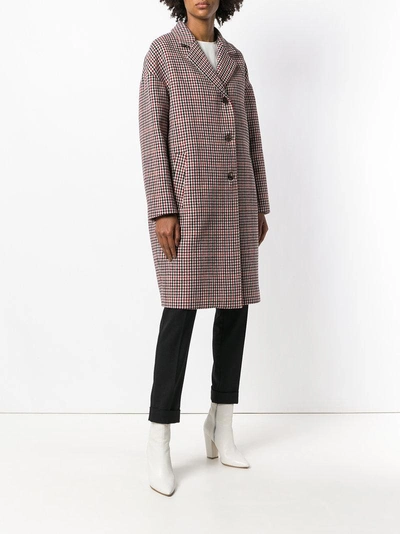 Shop Mauro Grifoni Single Breasted Coat - Red