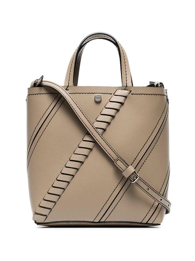 Shop Proenza Schouler Nude Hex Small Leather Tote Bag