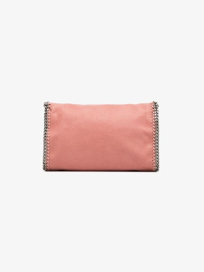 Shop Stella Mccartney Pink Mini Poly Shoulder Bag In Pink&purple