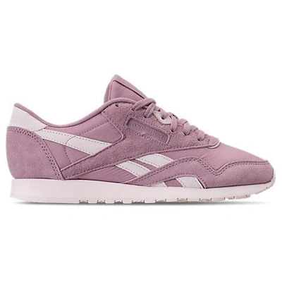 Shop Reebok Women's Classic Nylon Slim Casual Shoes, Purple