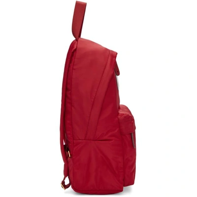 Shop Anya Hindmarch Red Nylon Eyes Backpack In 003 Red