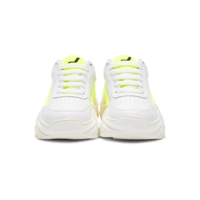 Shop Joshua Sanders Ssense Exclusive White And Yellow Zenith Sneakers In White Yello