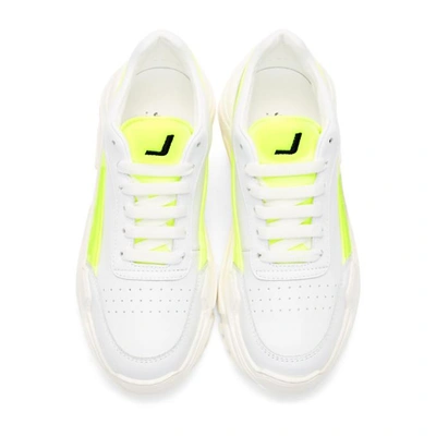 Shop Joshua Sanders Ssense Exclusive White And Yellow Zenith Sneakers In White Yello