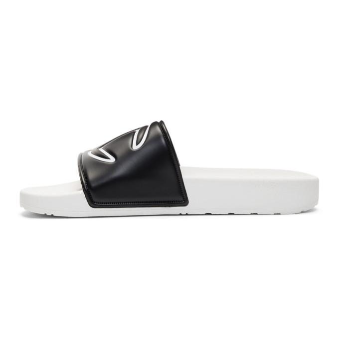 champion slides black and white