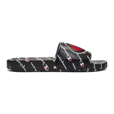 Champion slides store finish line