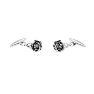 Lee Renee Rose Cufflinks Silver
